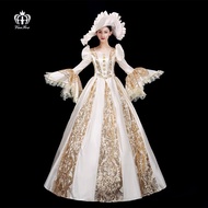 European European Classical Court Style Medieval Dress European Style Performance Stage Dress Retro 