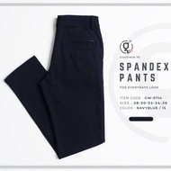 ⚡GW⚡9714 กางเกงขายาว ผู้ชาย ผ้ายืด สีพื้น Slim fit ยาว 39-43 นิ้ว ไซส์ 28-36 Goodwin Brand