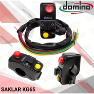 Original Thai Domino Left Switch 3 functions Sen, Horn, Universal Motorcycle High Beam Light