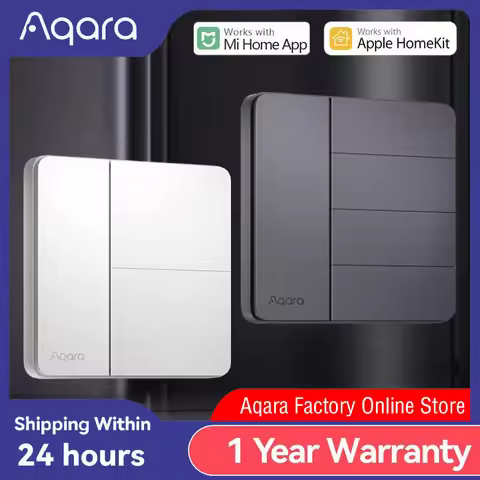 Aqara Smart Wall Switch Z1 More Control Zigbee 3.0 Compatible With Single Live/Neutral Wire Universa