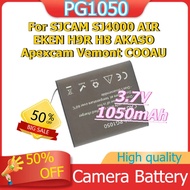 PG1050 For SJCAM SJ4000 AIR EKEN H9R H8 AKASO Apexcam Vemont COOAU Rechargeable Action Camera Batter