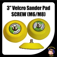 3" Velco Sanding Pad Sander Polisher Adhesive Backing Sand Paper Disc Polish Pad Kertas Pasir Grinde