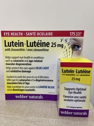 Webber Naturals Extra Strength Lutein 25 mg + Zeaxanthin 5 mg 加拿大維柏健 強效護眼葉黃素精華 25毫克