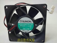 2023x/p Original construction quasi-SUNON 8025 KDE2408PTS1-6A DC24V 3.4W inverter cooling fan