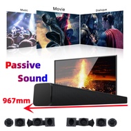 1/2 Channel Passive Soundbar Speaker Surround Stereo Center Speaker Audio Home Theater 5.1 Wall Mount Sound Bar bunyi 音响