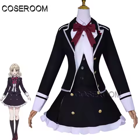 COSEROOM Anime Diabolik Lovers Komori Yui Cosplay Costume Comic Con Dress Halloween Role Play Wig