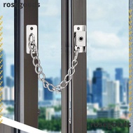 ROSEGOODS1 Window Safety Latch Chain Child Safety Lock Casement Stopper Anti-theft Locks Hasp Window limiter