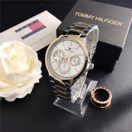 Tommy Hilfiger Trendy Multifunctional Quartz Movement Women's National Watch Stainless Steel Dial