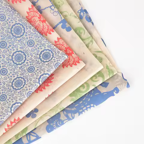 1pcpottery ceramics clay Transfer paper glaze underglaze flower paper Jingdezhen blue and white porc