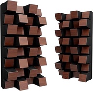 2 Pack — Acoustic Diffuser | 2D Sound Diffusion & Absorption | Size 25x50cm | Wall Art Panel | Noise