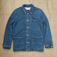 The Stori Denim Sherpa Chore Jacket Jaket Jeans Vintage Classic Retro Rugged Style no lee wrangler d