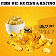 FISH OIL 100 Pcs Cat FISH OIL Dog FISH OIL | Bird Fish Oil Chicken Fish Oil Tunghai Fish Oil Pet Fis