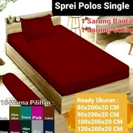 Plain Bed Sheet Mattress Height 20cm 80X200, 90X200, 100X200, 120x200cm