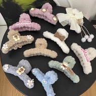 Korean Plush Hair Clips Cute Furry Autumn and Winter Clips Fashion Girls Hair Accessories