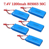 7.4V 1200mAh Li-po Battery for WLtoys V666 V262 V353 V333 V323 RC Car Spare parts and For MJX X6 X10