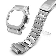 Watch Band Bracelet Strap For Casio GM5600 GM-5600 Bezel Frame Watchband Metal Steel Case