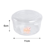 FF2805 PS Round Plastic Container Bekas Kuih Cookies Box Biscuit Chocolate Container Food Container