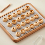 3-Size KBEAR 4540 Silicone IEM Ear Tips, Orange & White, 4.00mm-5.50mm Nozzle Diameter, Compatible w