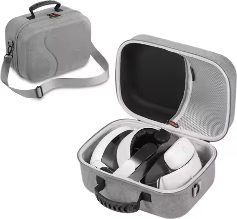 Travel Carrying Case for BOBOVR M3PRO Battery Head Strap, EVA Hard Shell Storage Bag for M3PRO VR He