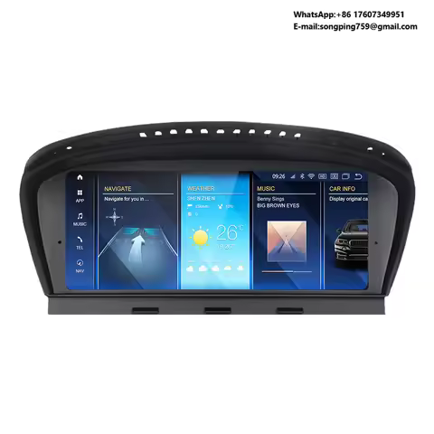 ID8 Snapdragon Mirrorlink 662 Android 12 Screen Carplay Player Stereo Audio for BMW 5 Series E60 E61