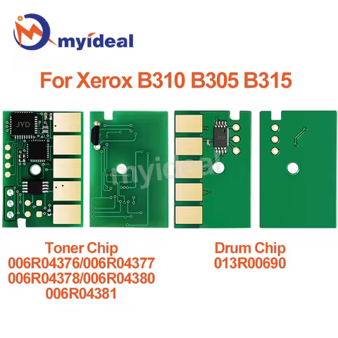 B310 B305 B315 Toner Chip 006R04376 006R04377 006R04378 006R04380 006R04381 013R00690 For Xerox B310