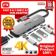 Part2 USB HUB TYPE C 3.1 THUNDERBOLT 3 HDMI 4K FAST CHARGING 5in1 PX UCH05