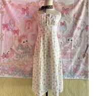 Fairy dress milky embroidered dress summer floral pattern france dress