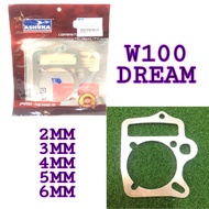 WAVE100/EX5 DREAM SPACER BLOCK GASKET/ALLOY GASKET 1.5MM/2MM/3MM/4MM/5MM/6MM ASHUKA 59MM/62MM HOLE