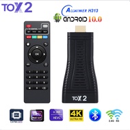 New TOX2 TV Box Android 10 Allwinner H313 Quad Core 4K 1080P 60fps H.265 Support 2.4G&amp;5G Wifi Bluetooth TV Stick Dongle 2GB 16GB Smart Media Player Set Top Box