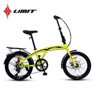 Foldable Bicycle For Adult Folding Bike Work Scooter Durable Male and Female Students Portable Commuter Double Disc Brake Bicycle Bestselling Classic Styles