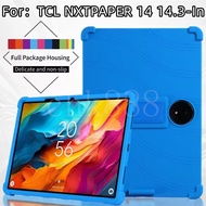 Tablet Case For TCL NxtPaper 14 14.3 9491G" Super Soft Silicon Tablet Case Stand Protect Shell Cover