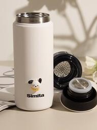 【促銷】Simita茶水分離保溫杯316不銹鋼內膽高顏值旋蓋高級感辦公室水杯