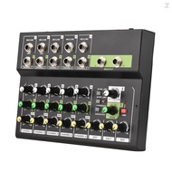 10-Channel Mixing Console Digital Audio Mixer Stereo Mic/Line Mixer with Reverb &amp; 48V Phantom Power for Recording DJ Network Live Broadcast Karaoke