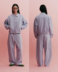 The Freckled Market - Hug In Lines Cargo Jeans กางเกงยีนส์ลายทาง