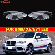 Car Headlight Lens Cover For BMW X6 E71 LED Transparent Headlamp Lampshade Head Lamp Clear Shell Lig