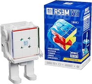 CuberShop Moyu RS3M V5 2023 Ball Core UV Coated 3x3 Speed Cube with Display Stand, Stickerless RS3M 