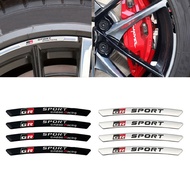 GR sport Gazoo Racing car wheel hub sticker rim decal for Toyota Corolla 86 supra RAV4 Yaris CHR Prius Camry Avensis accessories