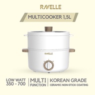 Ravelle Multicooker Electric Pot 1.5 Liter 1.5 L 1.5L - Portable Electric Pot OFFICIAL WARRANTY