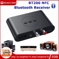 NFC Bluetooth 5.0 Wireless Audio Adapter Receiver BT200 Wireless Audio Adapter Receiver 3.5Mm Aux RCA Jack Audio Bluetooth 5.0 Receiver NFC Stereo