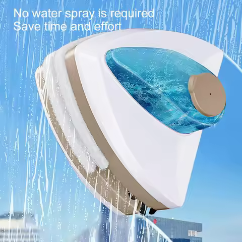 Double Sided Magnetic Glass Window Cleaning Tool Automatic Water Discharge Double-layer Wiper Househ