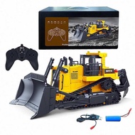 Huina1:16 1554 11 Channels Remote Control Heavy Duty Bulldozer RC Vehicle Electric Toy Gifts For Kid