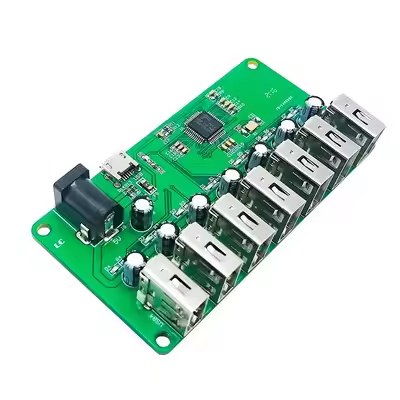 USB HUB USB2.0 Splitter 1 to 7 Port Concentrator Seven Port Expansion Module Board with Power Supply