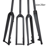 [op004] Bicycle MTB Bike Mountain Cycling Front Fork Carbon Fiber Rigid Fork Fit for Wheel 26er 27.5