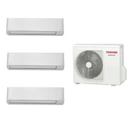 東芝 - Toshiba 東芝 1匹+1匹+1匹多聯式變頻淨冷一拖三分體式冷氣機 RAS-M10N4KCV x 3 + RAS-3M20S3ACV