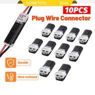 10Pcs 2 Pin Way Plug  Electrical Connector Strip TerminalDouble-Wire Plug-in Connector No peeling  P