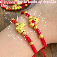 [3-5 Days Arrive]-Symbol of Strength Red Rope Bracelet 2026, Adjustable Unisex Horse Design for Chin