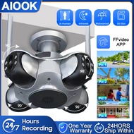 AIOOK FFvideo APP 4 Lens 4 PTZ WiFi Camera HD 20MP Outdoor Waterproof Sports Tracking Night Vision C