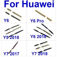 Power Volume Side Buttons For Huawei Y5 Y6 Y7 2018 Y6 Pro Y7Prime Y7 2017 For Huawei Y6Pro Prime 2018 On Off Power Audio Parts