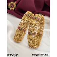Indian gold plated bangles 2.8 size