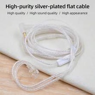 KZ Cable OFC Silver Plated Upgrade Cable Earphones Wire 3.5MM 2PIN Cables Microphone Optional Oxygen